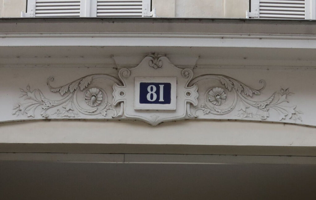 Numéro rue Paris