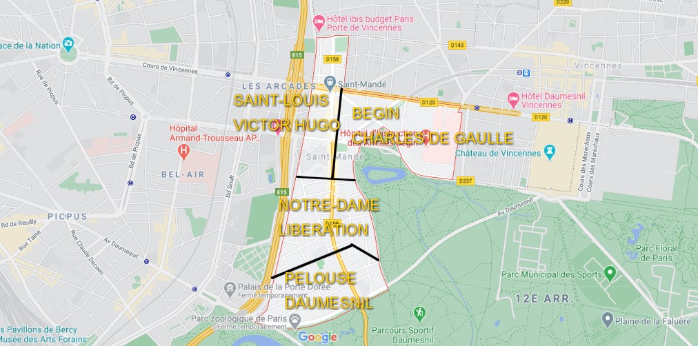 Plan de Saint-Mandé