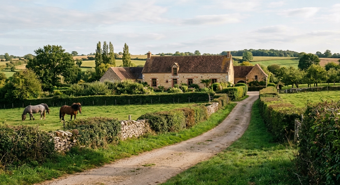 Route campagne dans le Perche